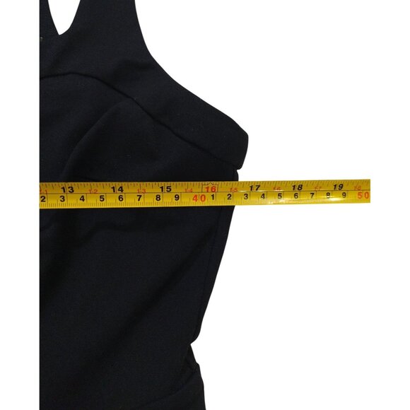 Cynthia Rowley Black Sleeveless Fit & Flare Dress With Gold Zipper Size 10, NWT. - Picture 6 of 7